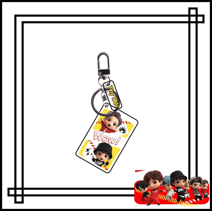 Wholesale Cartoon Double Layer Transparent Acrylic Keychain JDC-KC-YaQ004