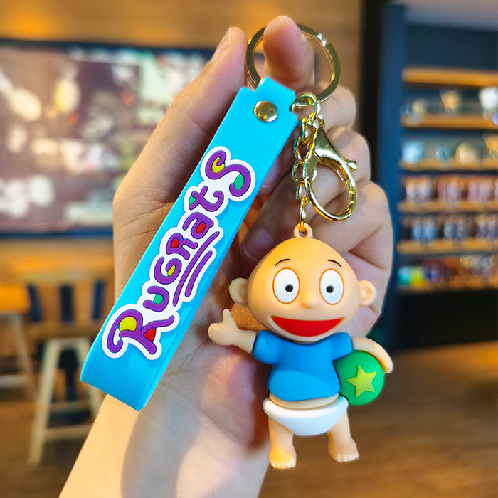 Wholesale Cartoon Doll 3D Rubber Keychain JDC-KC-Tingm072