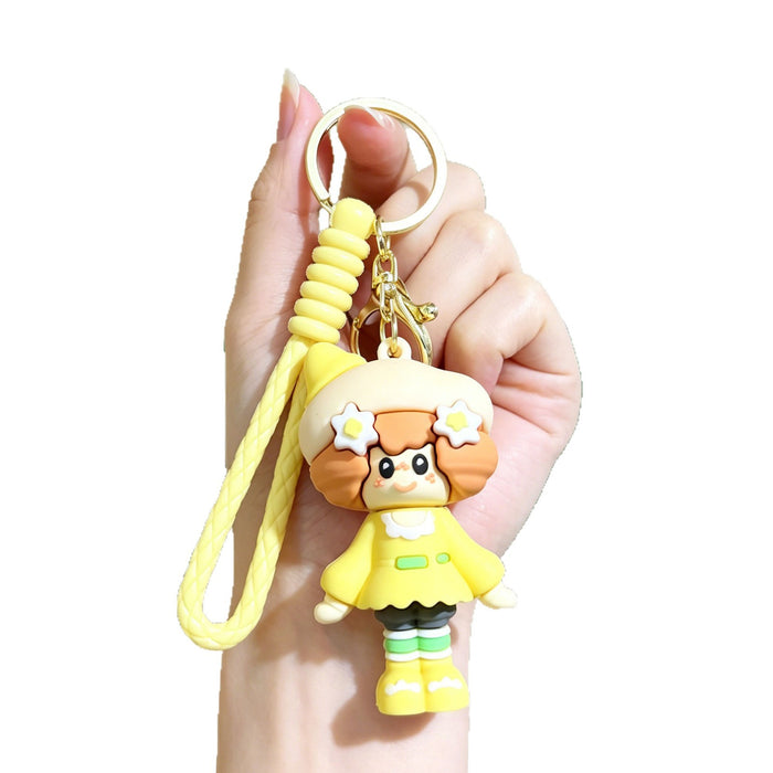 Wholesale Silicone PVC Plush Keychain Chic Decorative Car Key Accessory for Students Perfect Gift
