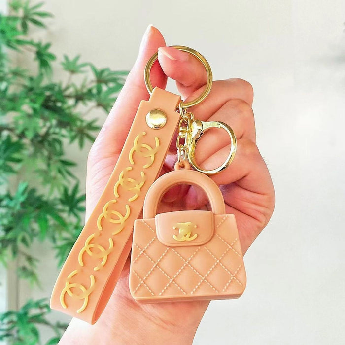 Wholesale Cartoon keychain silicone mini bag pendant car keychain fashion gift