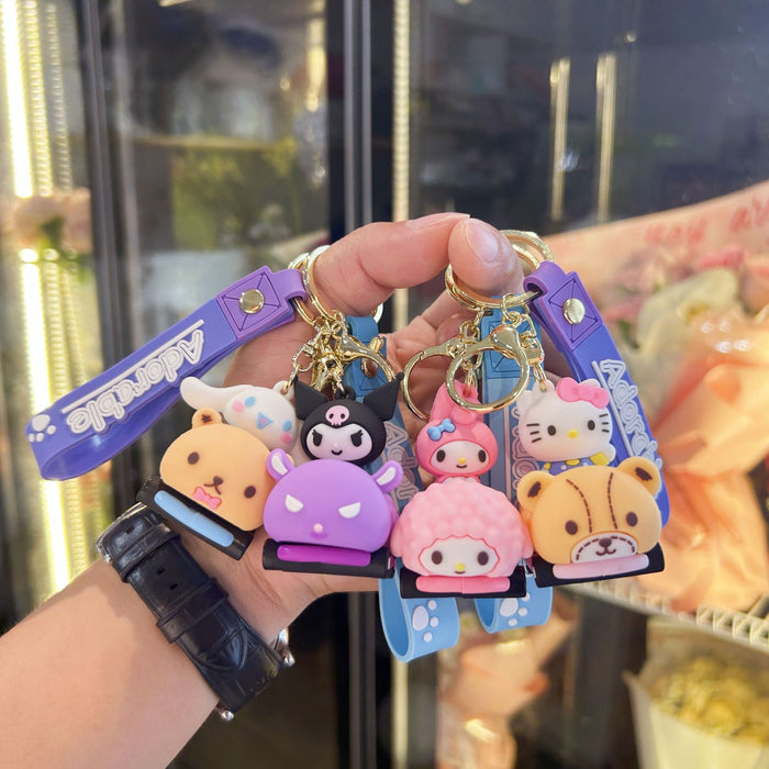 Wholesale PVC Cute Cartoon Doll Keychain JDC-KC-WuYi074