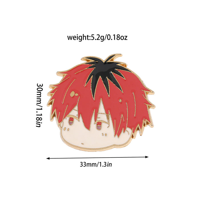 Wholesale Trendy Anime Cartoon Metal Brooch Pin Decorative Accent For Women