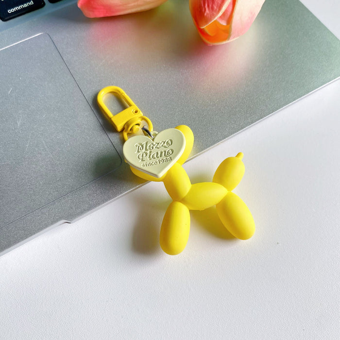 Wholesale Colorful heart-shaped balloon keychain, cartoon keychain, personalized gift, backpack decoration