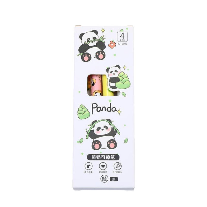 Wholesale 4pcs Erasable pen,  gel pen,  side-press brush pen,  cute cartoon,  student essential pen