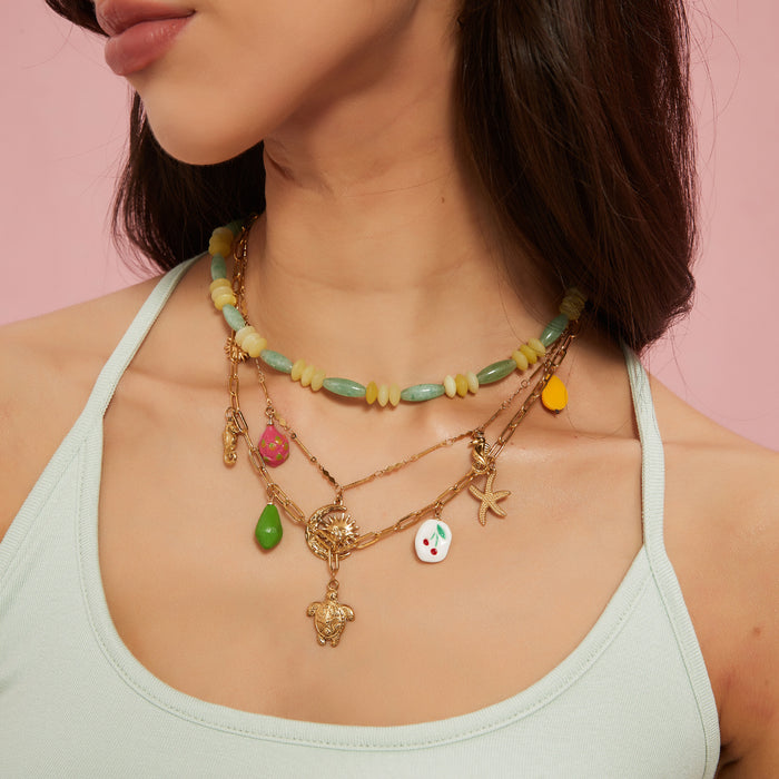 Wholesale Stainless steel necklace with pendant, personalized casual accessories wholesale