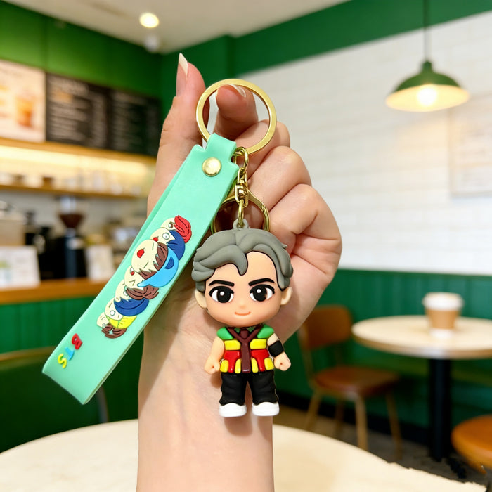 Wholesale Soft Rubber 3D Doll Keychain Backpack Pendant Trendy Decorative Accessory Gift