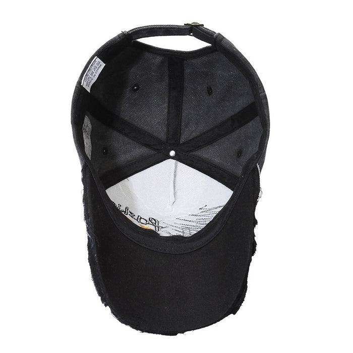 Wholesale Distressed soft-top baseball cap