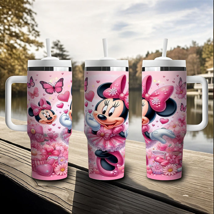 Wholesale Tumbler Cute Cartoon Pattern 40OZ Stainless Steel Car Ice Bullies Cup