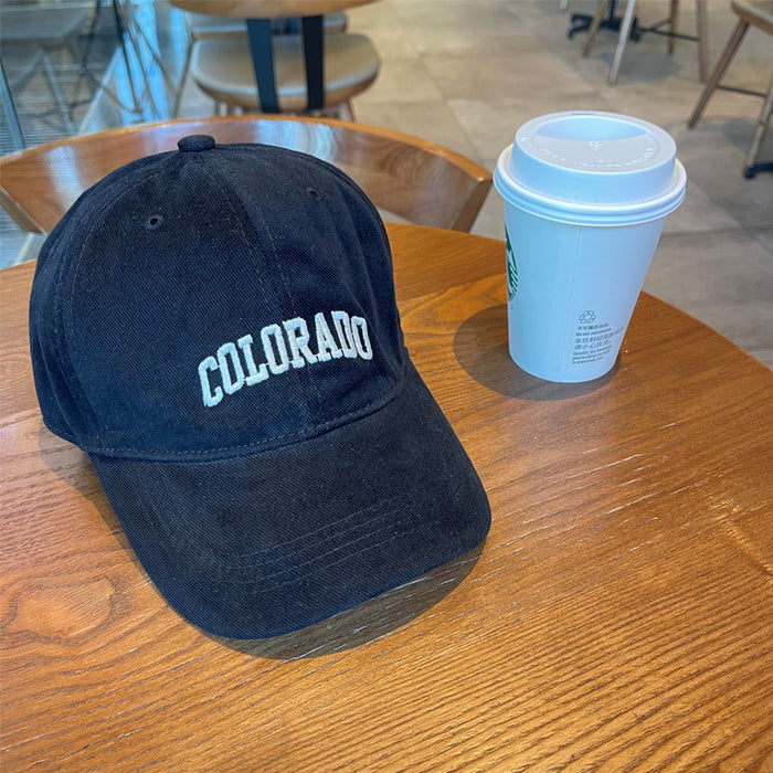 Wholesale Baseball cap embroidered versatile letter duckbill cap