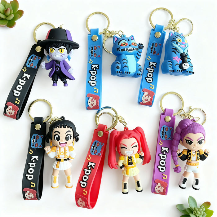 Wholesale KPOP Witch Hunter Girl Group Plush Keychain Bag Charm Fashion Accessory Gift MOQ≥2