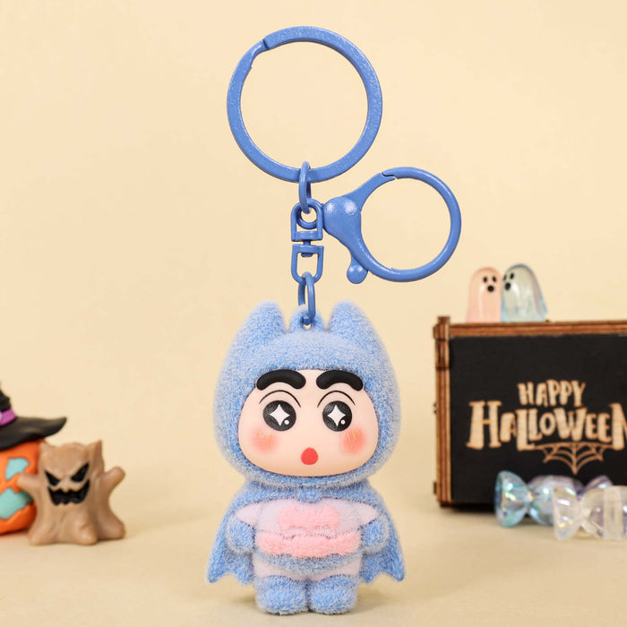 Wholesale Flocking Cartoon Keychain Cute Design Bag Charm Christmas Accessory MOQ≥3