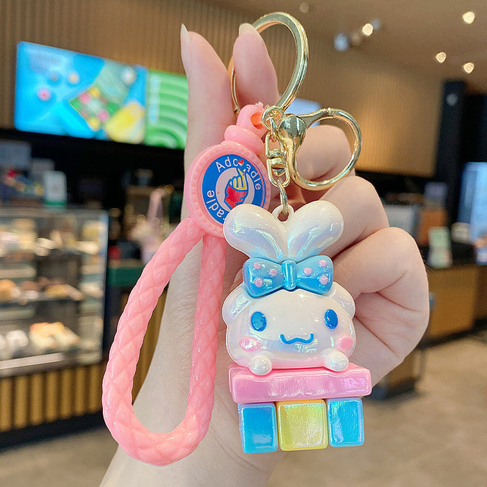 Wholesale Cute Kitten Plated Keychain