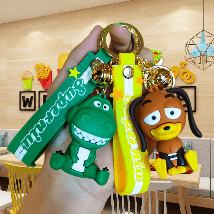 Wholesale Silicone Cartoon Doll Keychain JDC-KC-MingT233