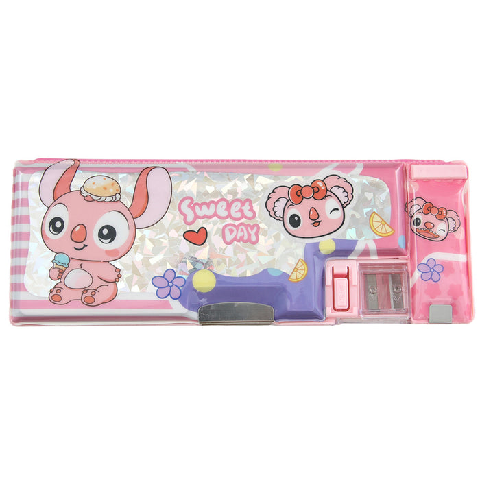 Wholesale Cartoon Pencil Cases for the Children's Large-Capacity Multi-Functional Double-Sided