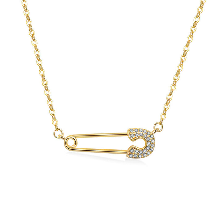Wholesale Geometric Rhinestone Collarbone Necklace Minimalist Fashion Accessory For Women Layering Jewelry Gift And Boutique Resale