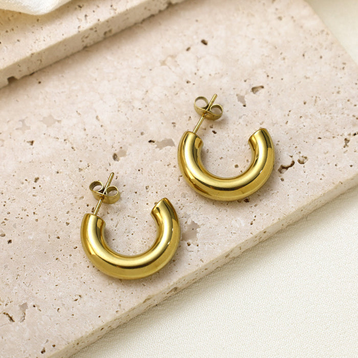 Wholesale Round popular jewelry stainless steel earrings