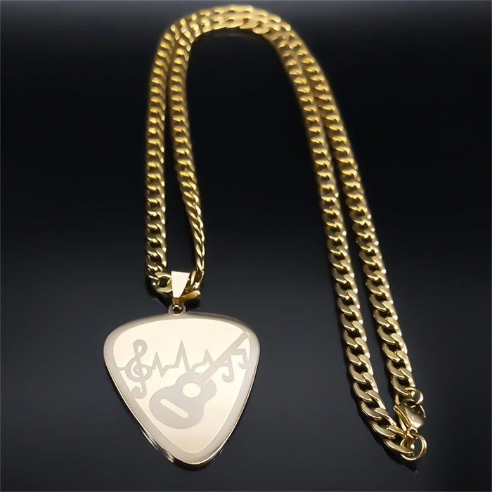 Wholesale Stainless steel necklace, music and fashion pendant necklace