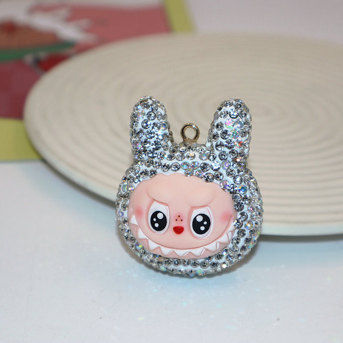 Wholesale Soft Clay Keychain with Diamonds,  Cute Personalized Bag Pendant,  Car Keychain,  Colorful Accessories
