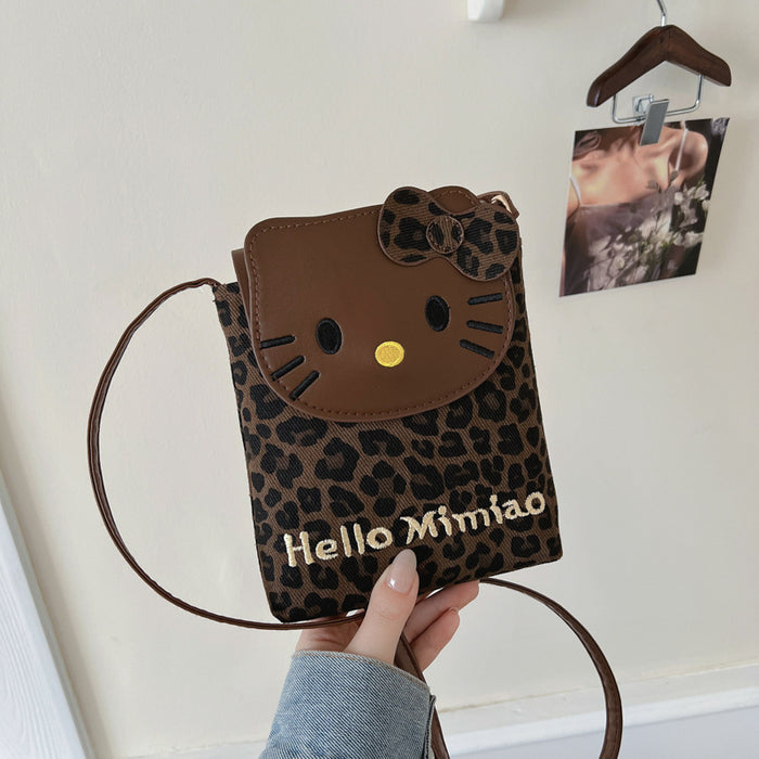 Wholesale Leopard Print PU Phone Shoulder Bag Accessory