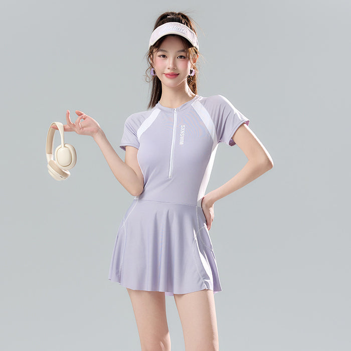 Wholesale Swimsuit one-piece sports casual skirt style hot spring professional swimsuit wholesale