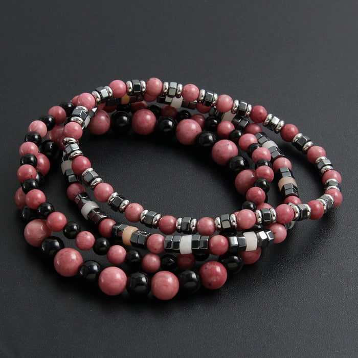 Wholesale Natural Stone Handmade Beaded Bracelet JDC-BT-HongM009