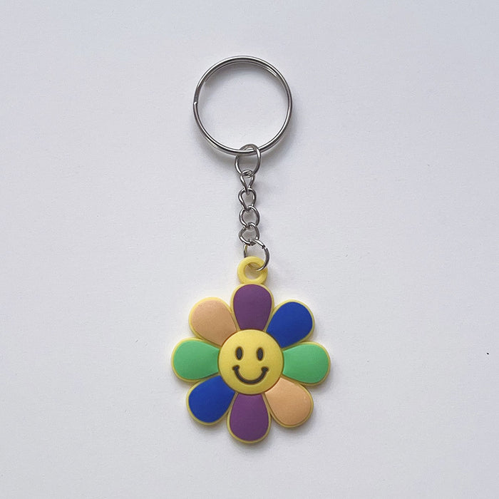 Wholesale Rainbow Plastic Keychain JDC-KC-TianTiao001