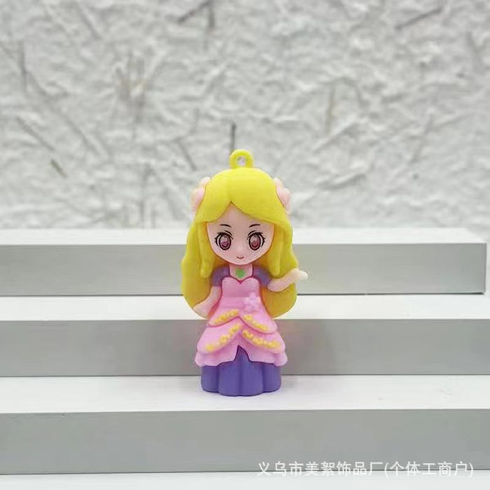 Wholesale Soft plastic three-dimensional doll pendant keychain