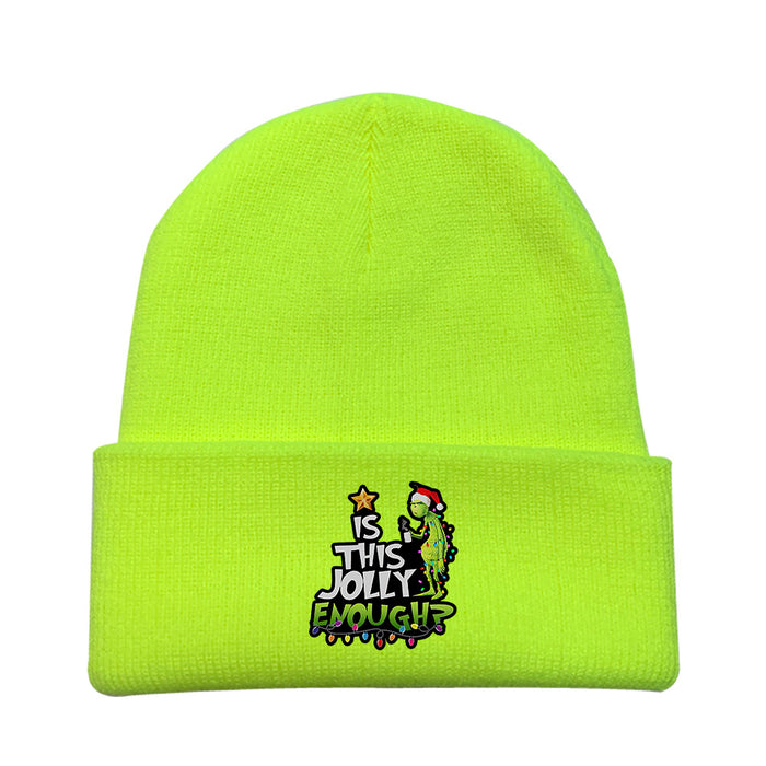 Wholesale Christmas Cartoon Wool Knitted Hat JDC-FH-LaiY005