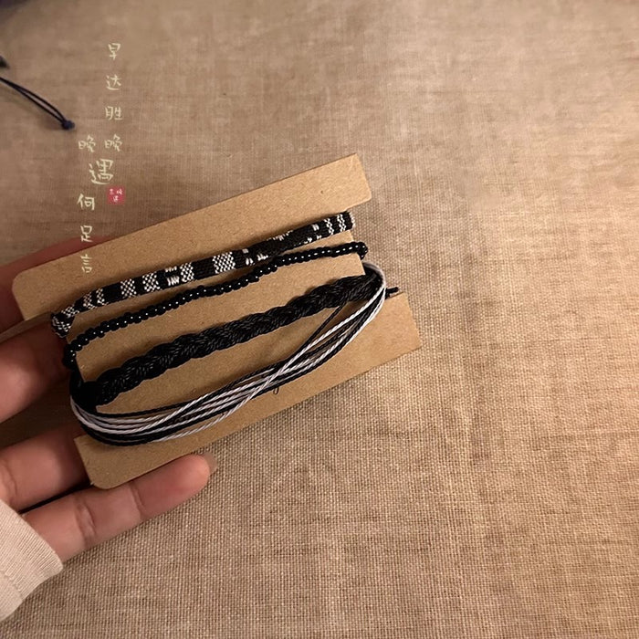 Wholesale Woven rope bracelet for women, hand rope for students, layered bracelet accessories
