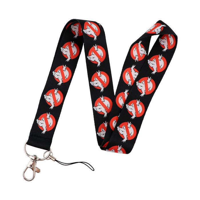 Wholesale Horror and thriller themed long phone lanyard with chest strap