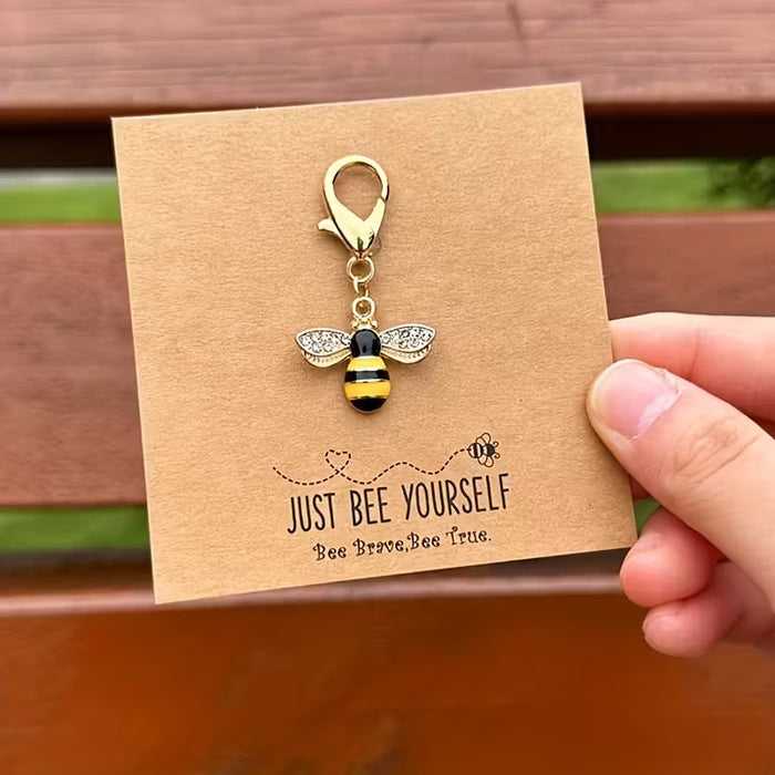 Wholesale Cute bee and sunflower keychains