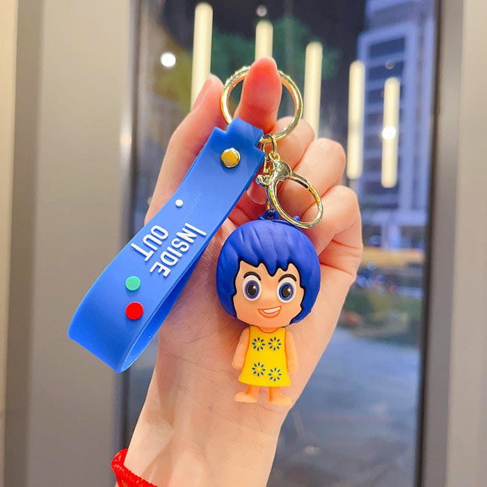 Wholesale Cute keychain car ornament cartoon figurine student backpack