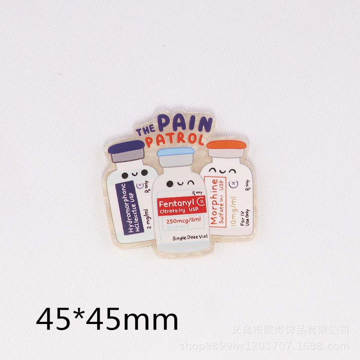 Wholesale Cartoon Organ Acrylic Pin DIY Patch Accessories JDC-FK-OuYie011