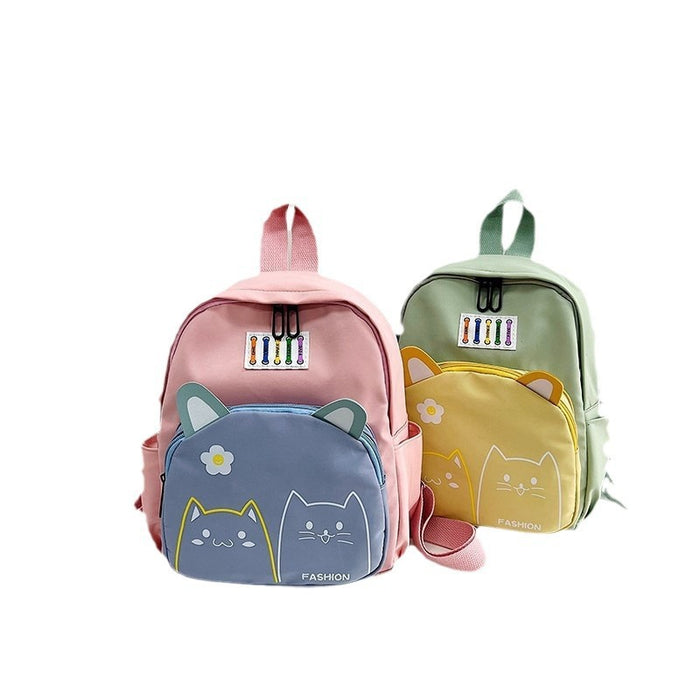 Wholesale Oxford Cloth New Texture Simple Children's Backpack JDC-BP-YuanDuo043