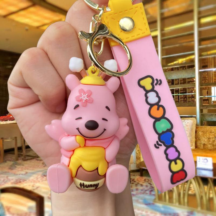 Wholesale Cartoon Silicone Doll Keychain JDC-KC-MingT250