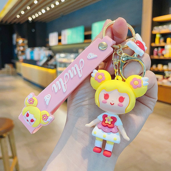 Wholesale PVC Cartoon Doll Keychain JDC-KC-Aile015