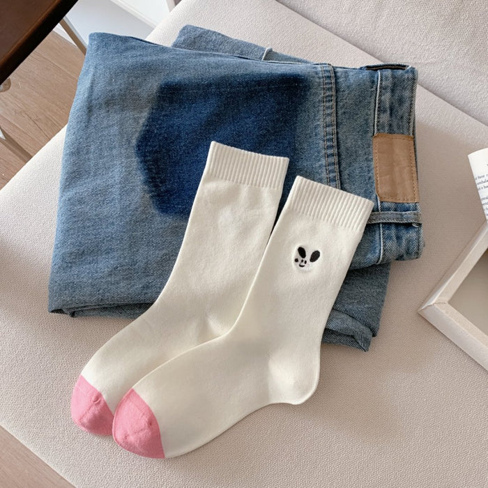 Wholesale Mid tube socks, simple thin cotton socks