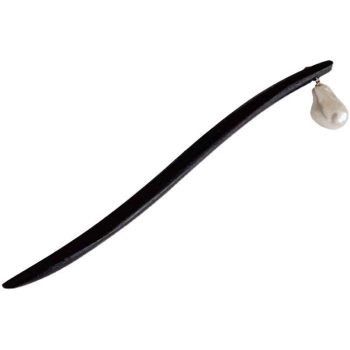 Wholesale Temperament Classical Alien Pearl Irregular Wooden Hairpin