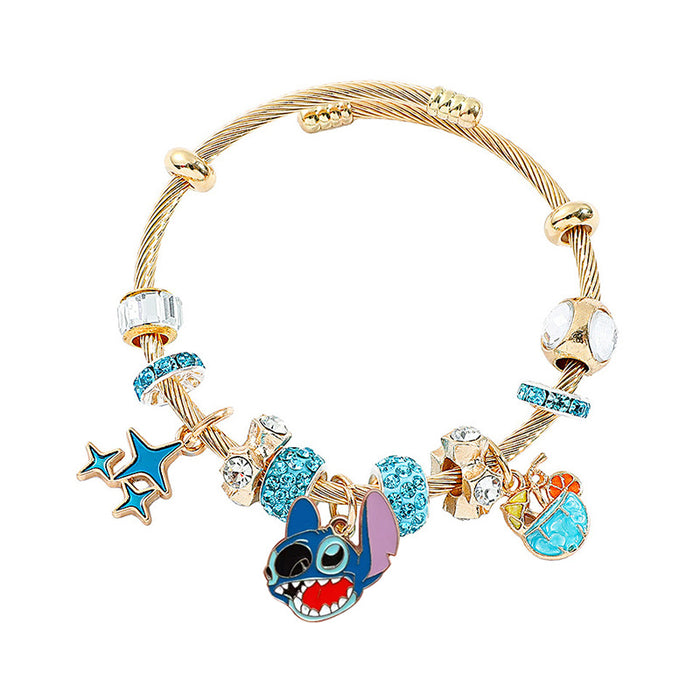 Wholesale Stainless Steel Beaded Bangle Bracelet Jewelry Accessory Boutique Resale Gift MOQ≥2