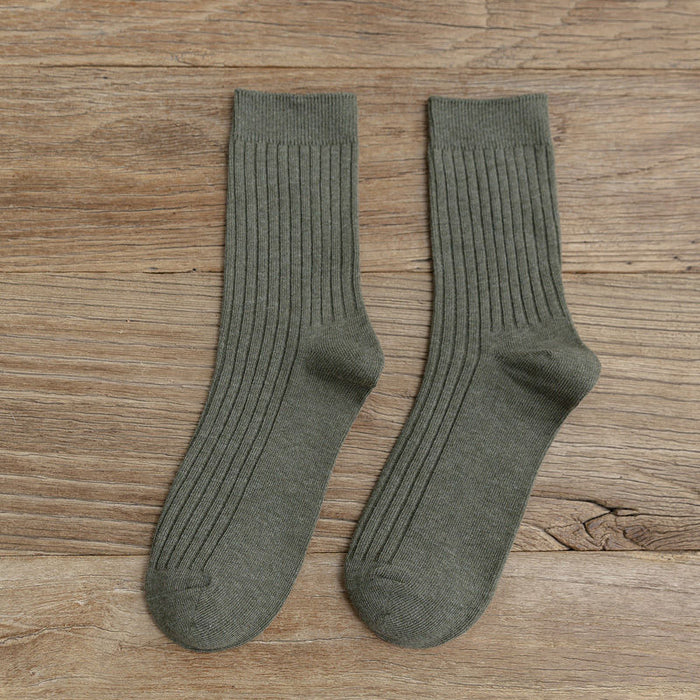 Wholesale Socks, mid tube, autumn long socks, anti odor, retro color, pile socks