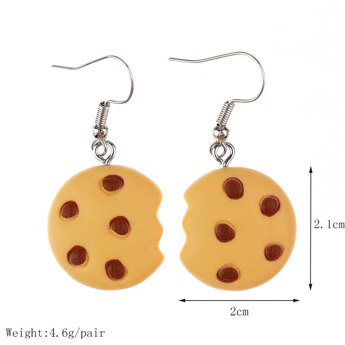 Wholesale Cartoon Simulation Dessert Food Play Earrings JDC-NS-NiQing008