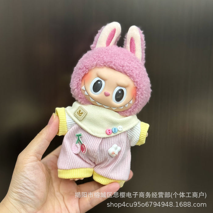 Wholesale 17cm plush replacement set for mini doll clothing