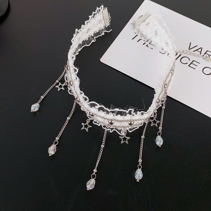 Wholesale Pendant lace collar fashionable punk niche collarbone chain neck ring accessory