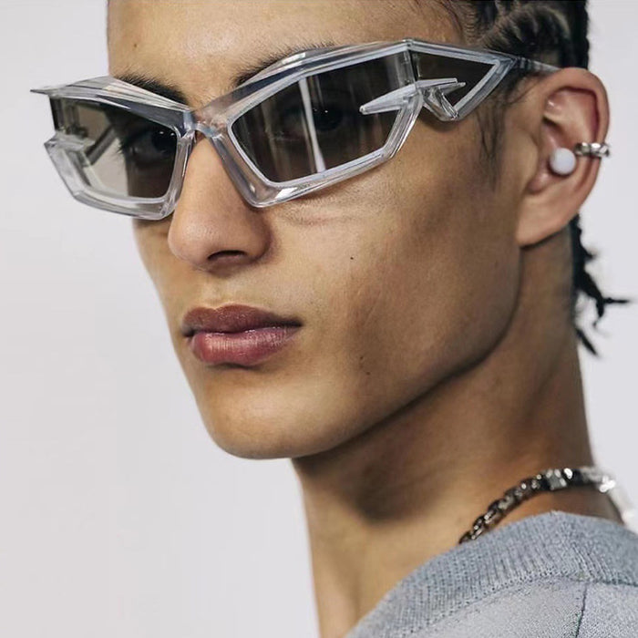 Wholesale Future technology oriented mecha sunglasses, new trendy and cool alien sunglasses