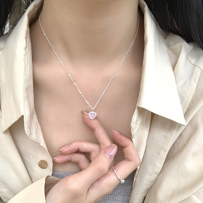 Wholesale New temperament love necklace collarbone chain