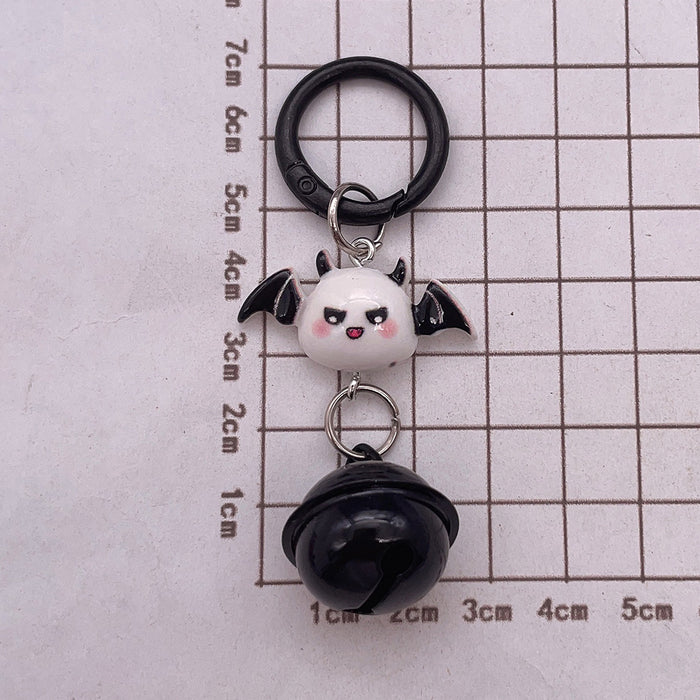 Wholesale  Bat Bell Resin Keychain Funny Cartoon Pendant For Backpack Birthday Gift