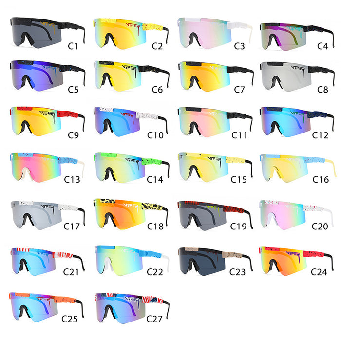 Wholesale PC Real Film Coated Square Frame Windproof Cycling Glasses JDC-SG-Guoyi001