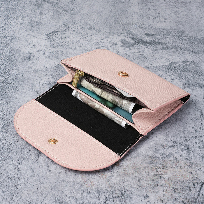 Wholesale Fashion PU Leather Wallet with Lychee Pattern Card Holder and Coin Pocket