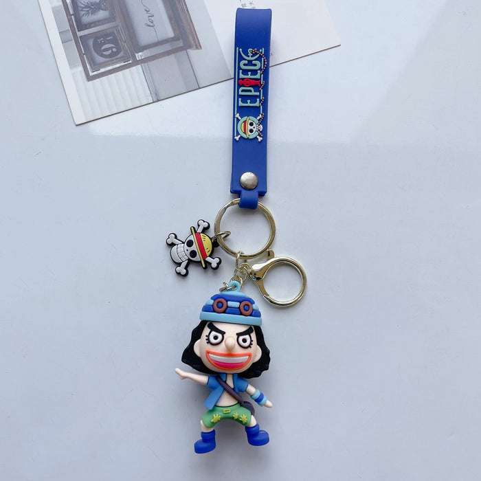 Wholesale Cute Cartoon Three-dimensional Silicone Keychain JDC-KC-JuShu033