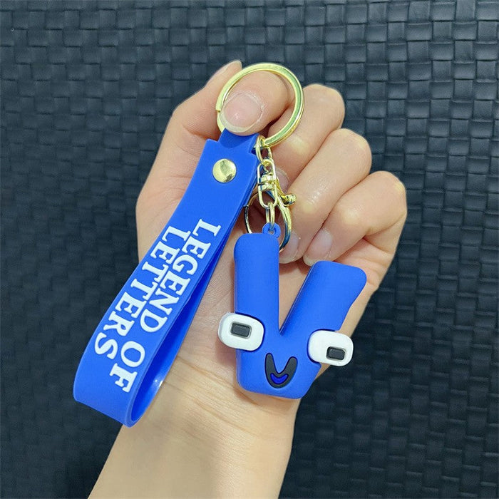 Wholesale PVC Alphabet Keychain JDC-KC-JBao002